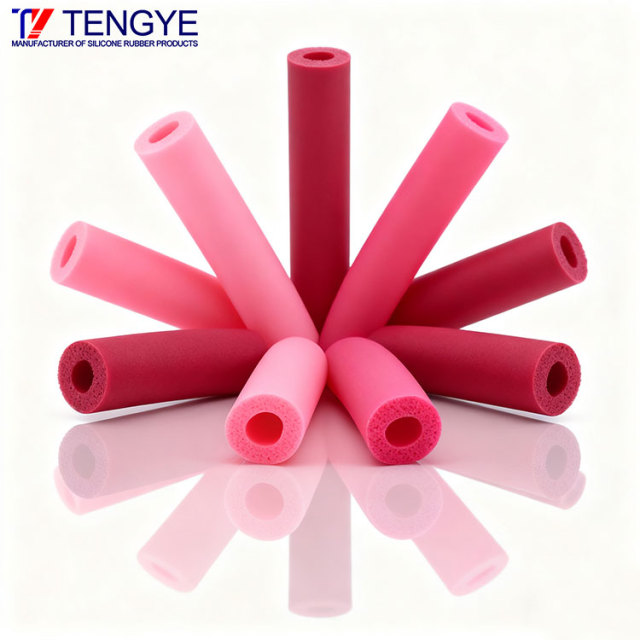 赤い発泡シリコーンゴムチューブ
