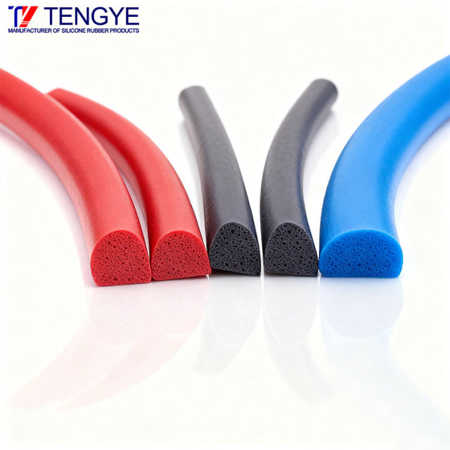 D-Shaped Silicone Foam Seal Strip