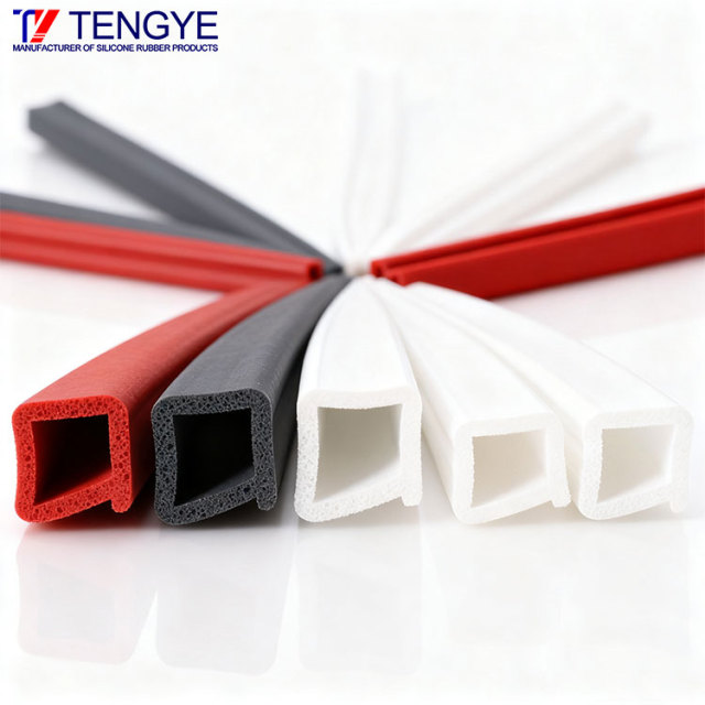 耐熱性と防水性のシリコーンフォームシールストリップ