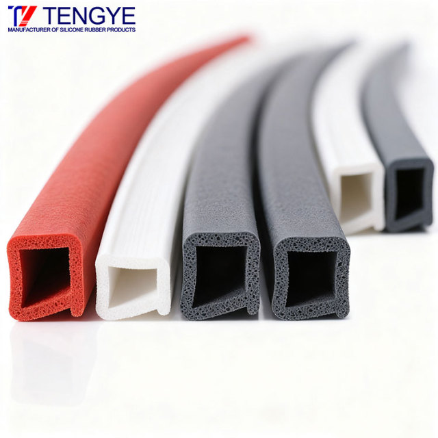 耐熱性と防水性のシリコーンフォームシールストリップ