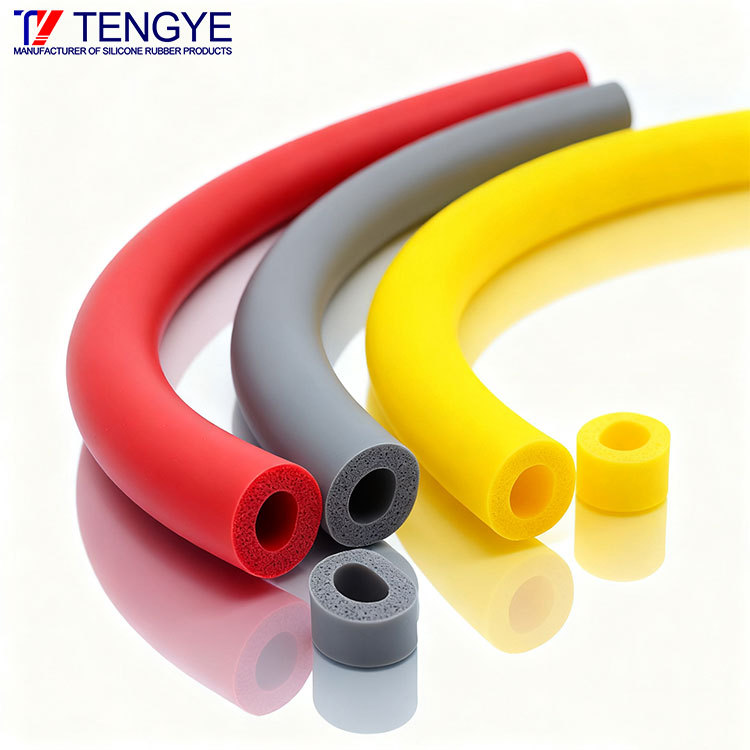 High-Temperature Resistant Flame Retardant Silicone Foam Tube