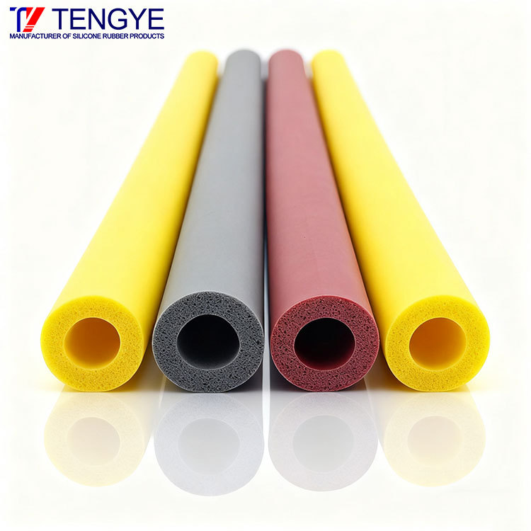High-Temperature Resistant Flame Retardant Silicone Foam Tube