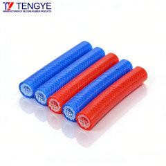 High-Temperature Resistant Dual-Color Braided Silicone Hose