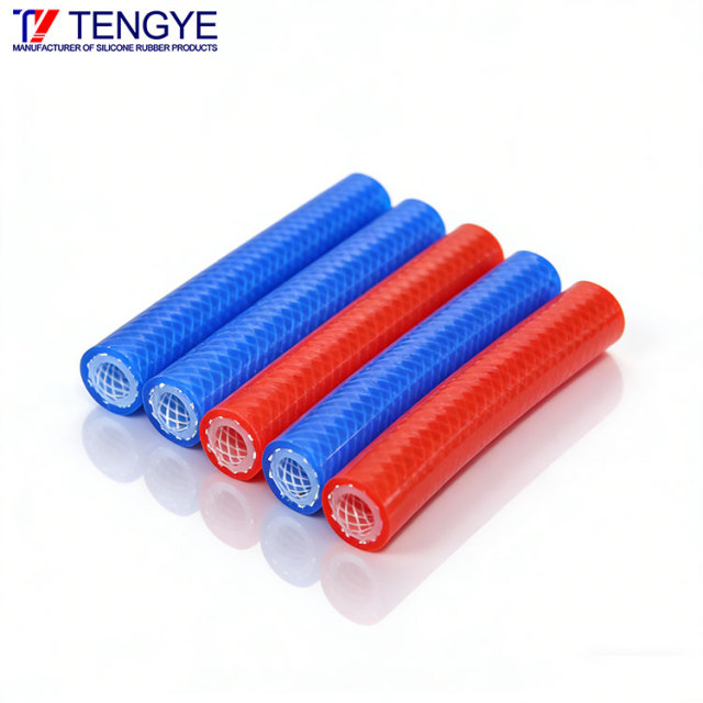 High-Temperature Resistant Dual-Color Braided Silicone Hose