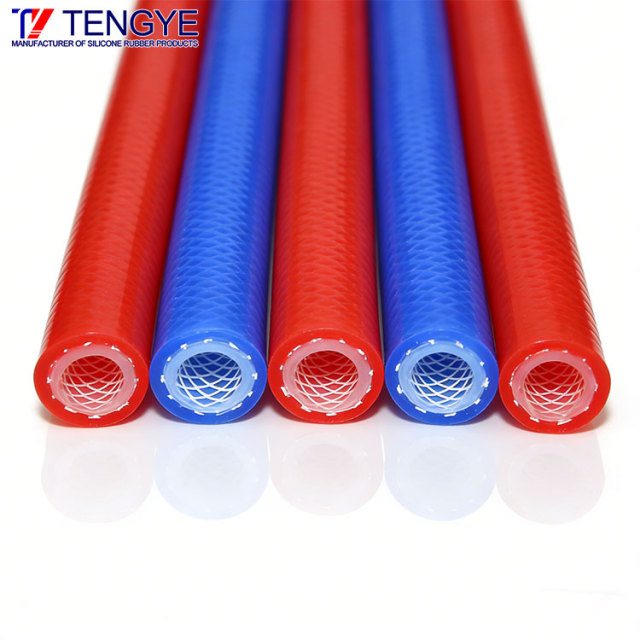 High-Temperature Resistant Dual-Color Braided Silicone Hose