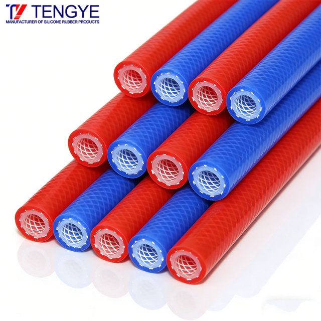 High-Temperature Resistant Dual-Color Braided Silicone Hose