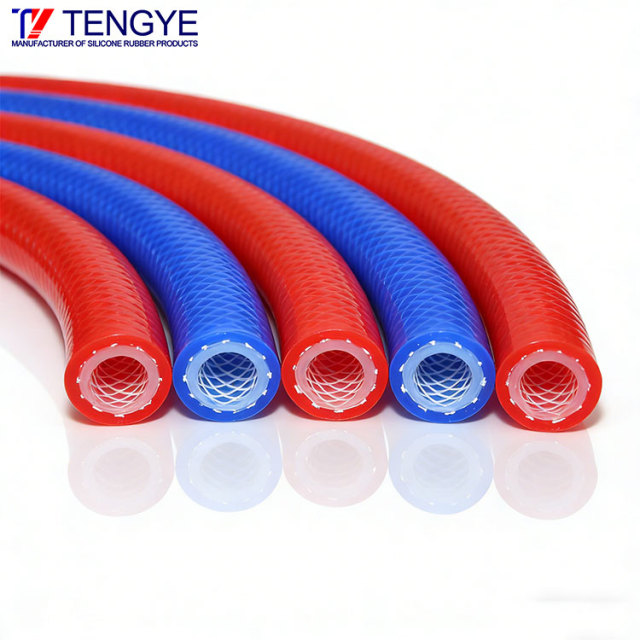 High-Temperature Resistant Dual-Color Braided Silicone Hose