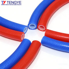 High-Temperature Resistant Dual-Color Braided Silicone Hose