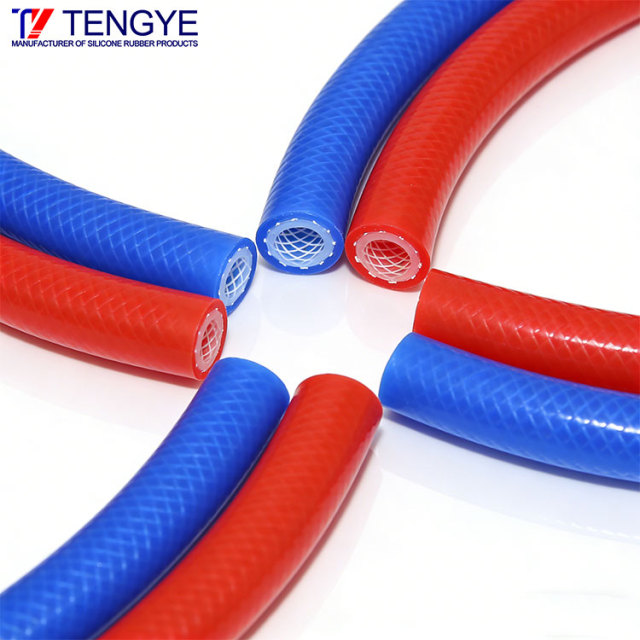 High-Temperature Resistant Dual-Color Braided Silicone Hose