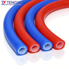 High-Temperature Resistant Dual-Color Braided Silicone Hose
