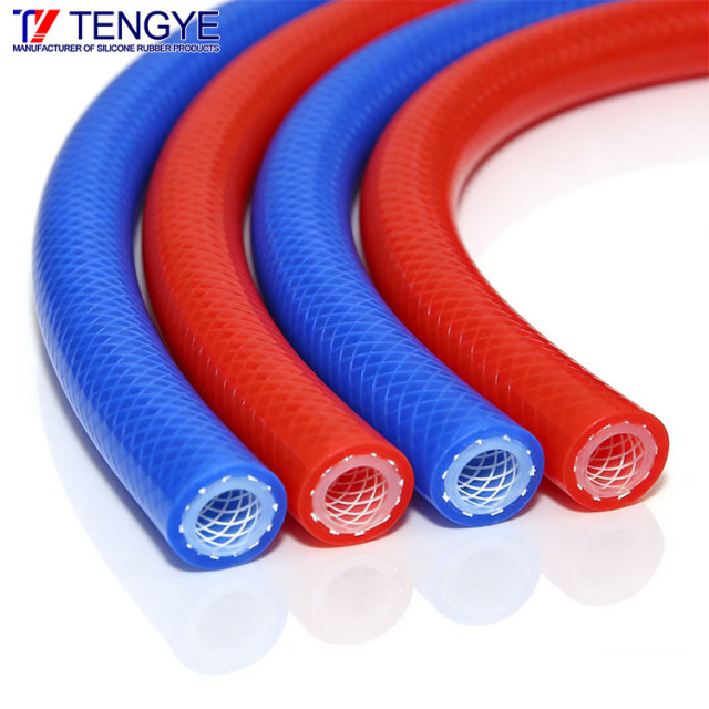 High-Temperature Resistant Dual-Color Braided Silicone Hose