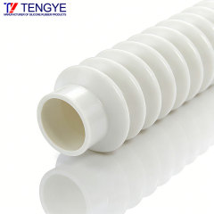 High-temperature resistant expansion silicone rubber corrugated tube