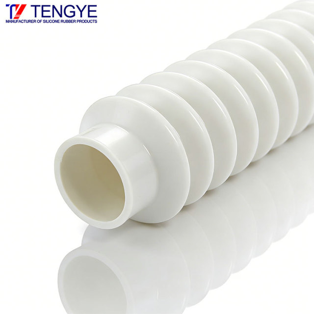 High-temperature resistant expansion silicone rubber corrugated tube