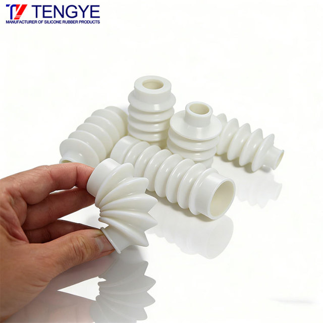 High-temperature resistant expansion silicone rubber corrugated tube