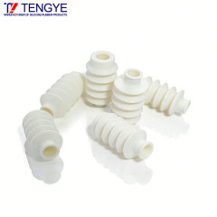 High-temperature resistant expansion silicone rubber corrugated tube