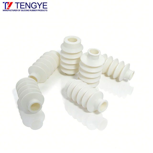 High-temperature resistant expansion silicone rubber corrugated tube