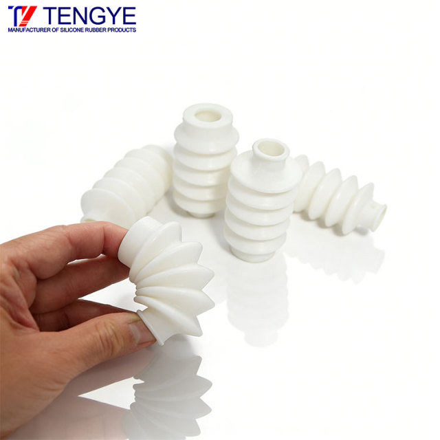 High-temperature resistant expansion silicone rubber corrugated tube