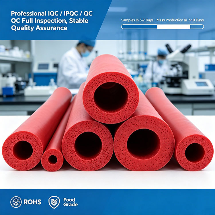 Foam Silicone Insulation Pipe / Foamed Silicone Heat Insulation Hose
