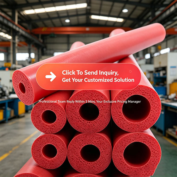 Foam Silicone Insulation Pipe / Foamed Silicone Heat Insulation Hose