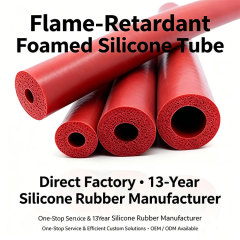 High Temp Resistant Flame Retardant Foamed Silicone Tube
