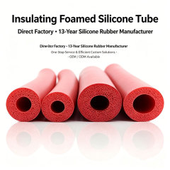 Flame Retardant High Temp Insulation Foamed Silicone Tube