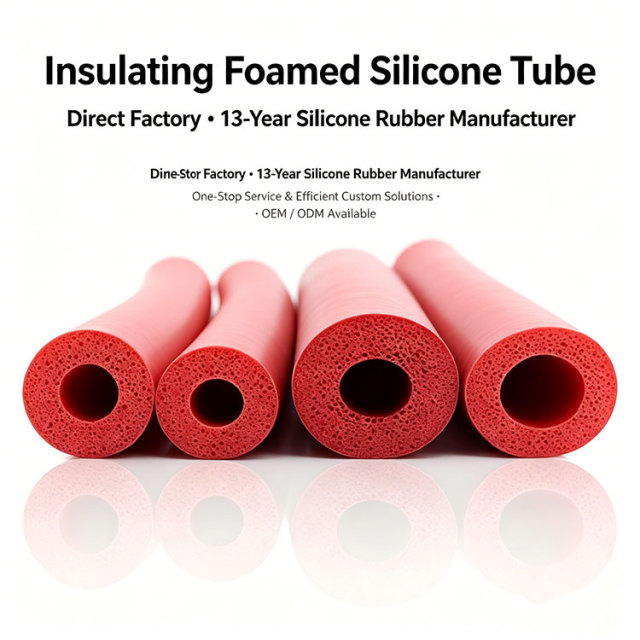 Flame Retardant High Temp Insulation Foamed Silicone Tube