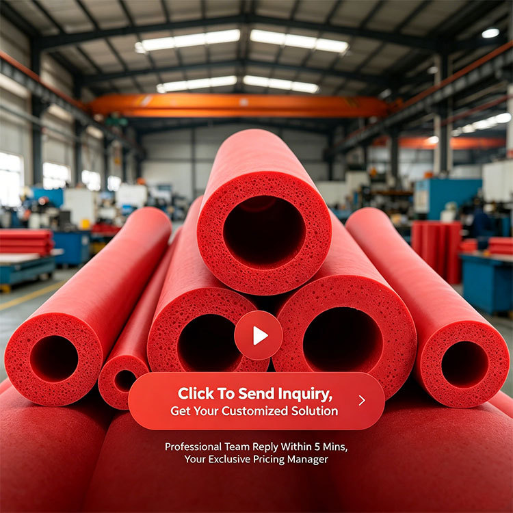Flame Retardant High Temp Insulation Foamed Silicone Tube