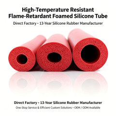 High Temp Resistant Flame Retardant Foamed Silicone Tube