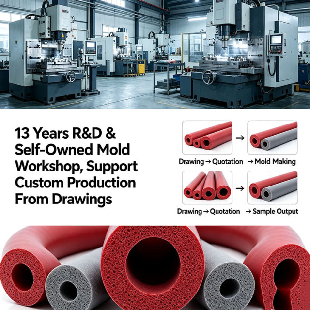 High Temperature Resistant Silicone Foam Tube