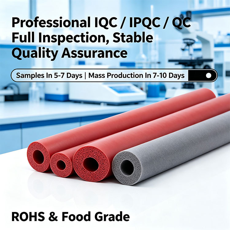 High Temperature Resistant Silicone Foam Tube