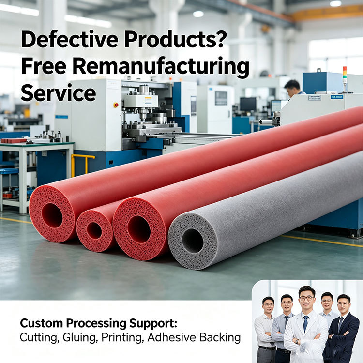 High Temperature Resistant Silicone Foam Tube