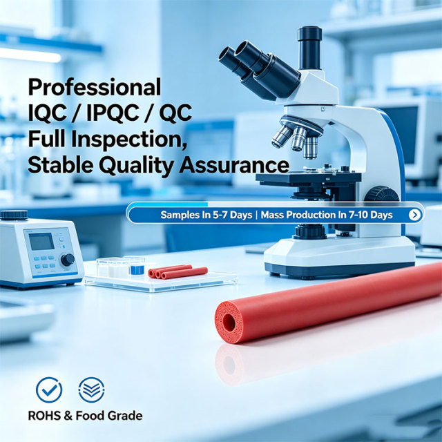 High Temp Resistant Food Grade Silicone Foam Tube