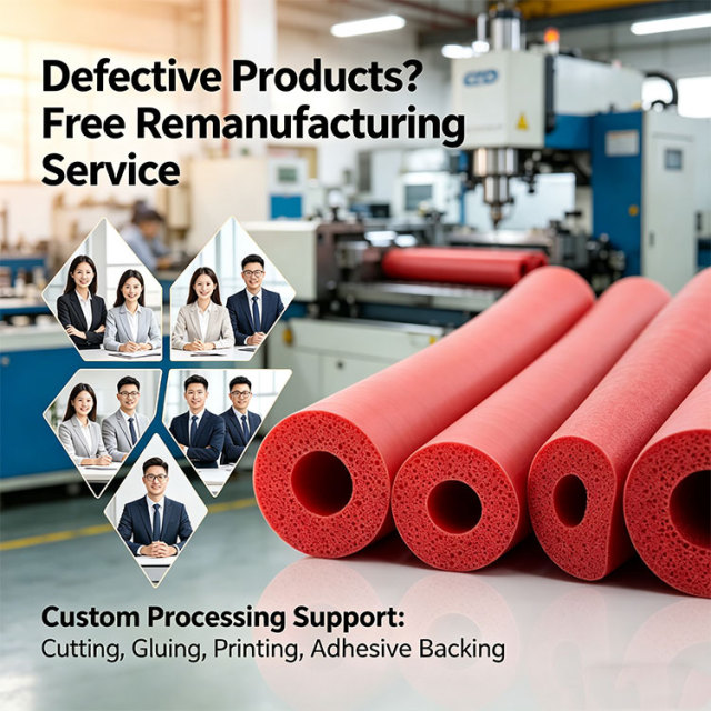 High Temp Resistant Food Grade Silicone Foam Tube