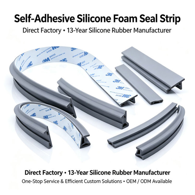 Self Adhesive Foamed Silicone Seal Strip