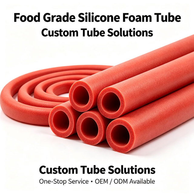 Thermal Insulation Food Grade Silicone Foam Tube