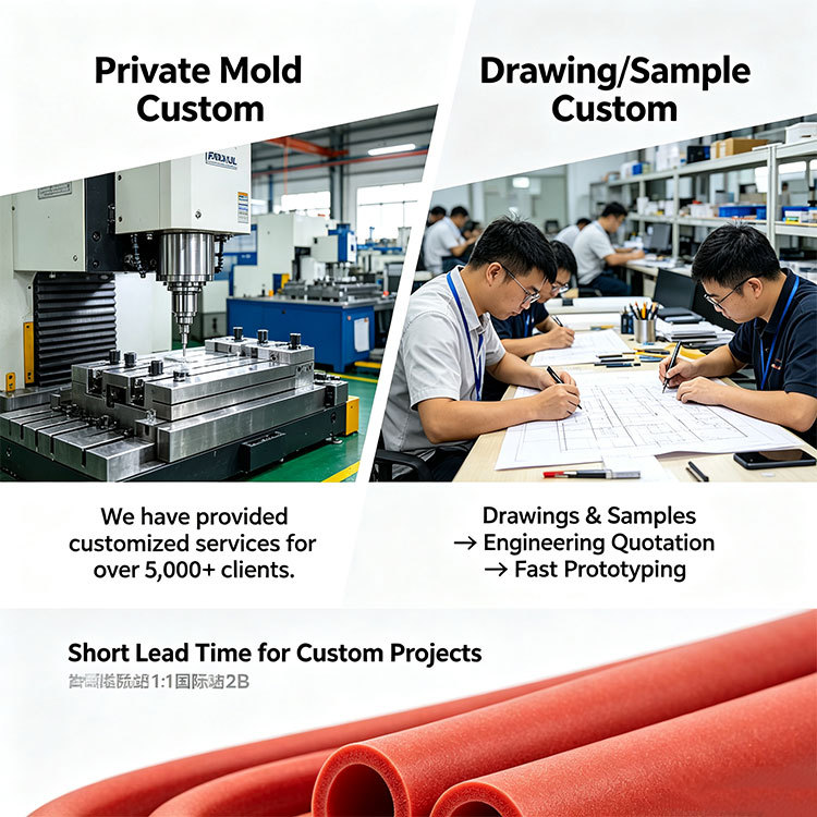 Thermal Insulation Food Grade Silicone Foam Tube