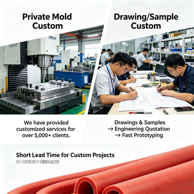 Thermal Insulation Food Grade Silicone Foam Tube