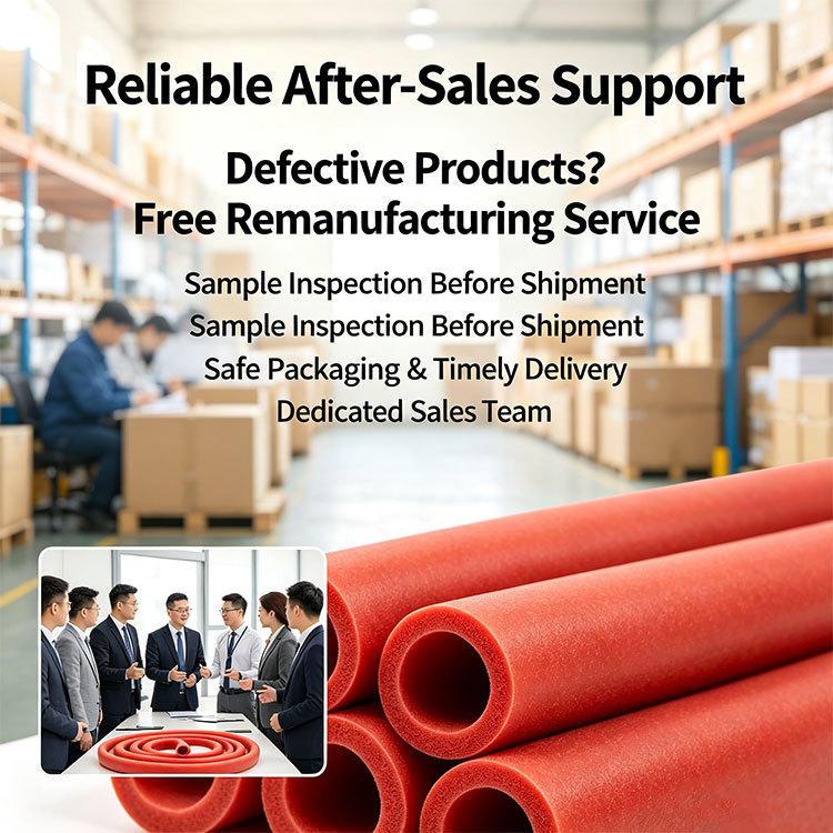 Thermal Insulation Food Grade Silicone Foam Tube