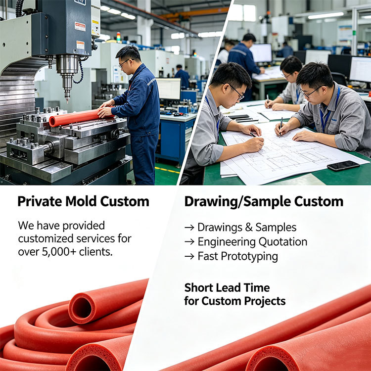 Silicone Thermal Insulation Foam Tube