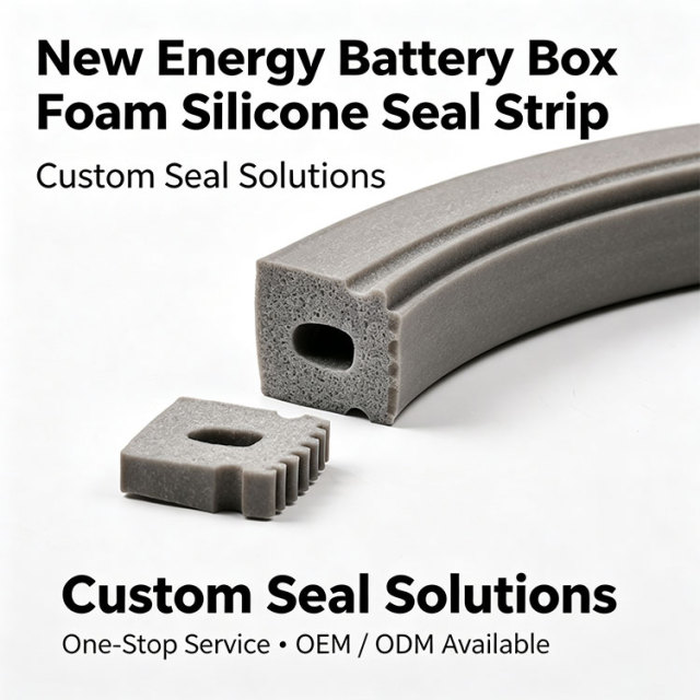 New energy battery box foamed silicone sealing strip