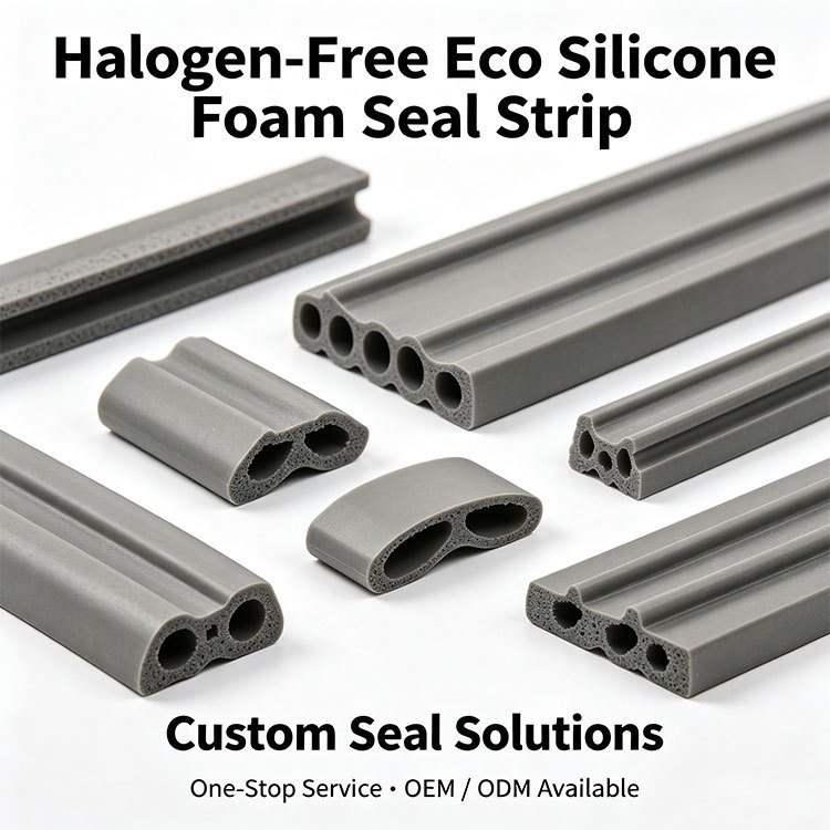 Halogen‑Free Eco‑Friendly Silicone Foam Seal Strip