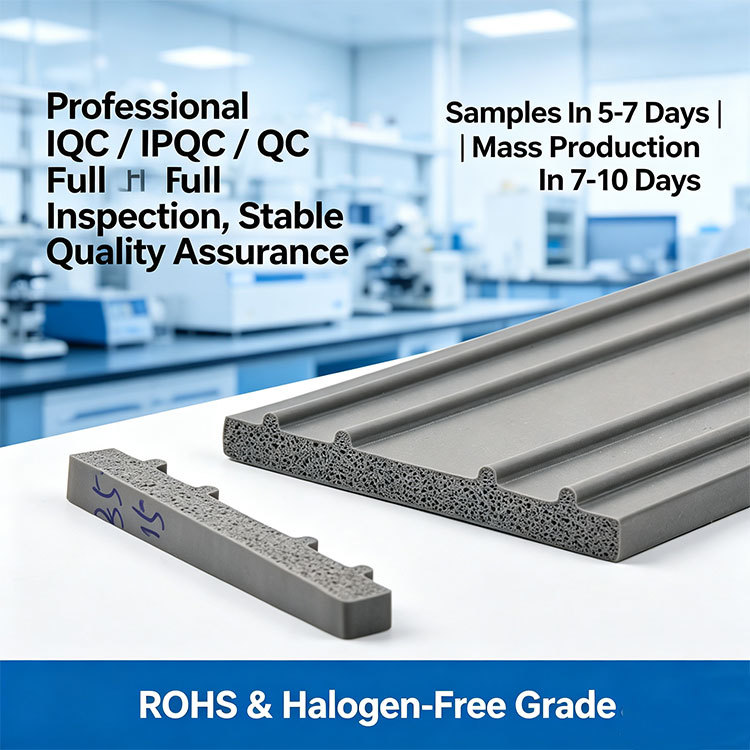 Halogen‑Free Eco‑Friendly Silicone Foam Seal Strip