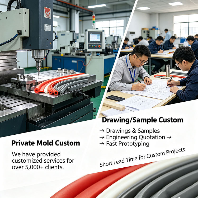 OEM Silicone Sponge Sealing Strip | Custom Extruded Silicone Sponge Seal Manufacturer