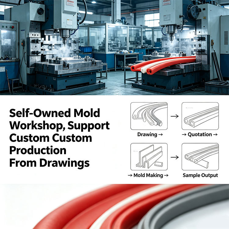 OEM Silicone Sponge Sealing Strip | Custom Extruded Silicone Sponge Seal Manufacturer