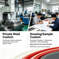 Custom size silicone sponge sealing strip