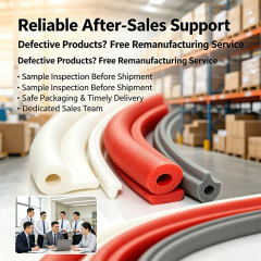 Custom size silicone sponge sealing strip