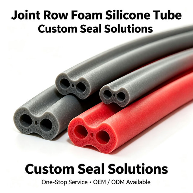 Multi-hole multi-row silicone foam tube