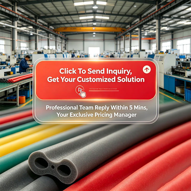 Multi-hole multi-row silicone foam tube