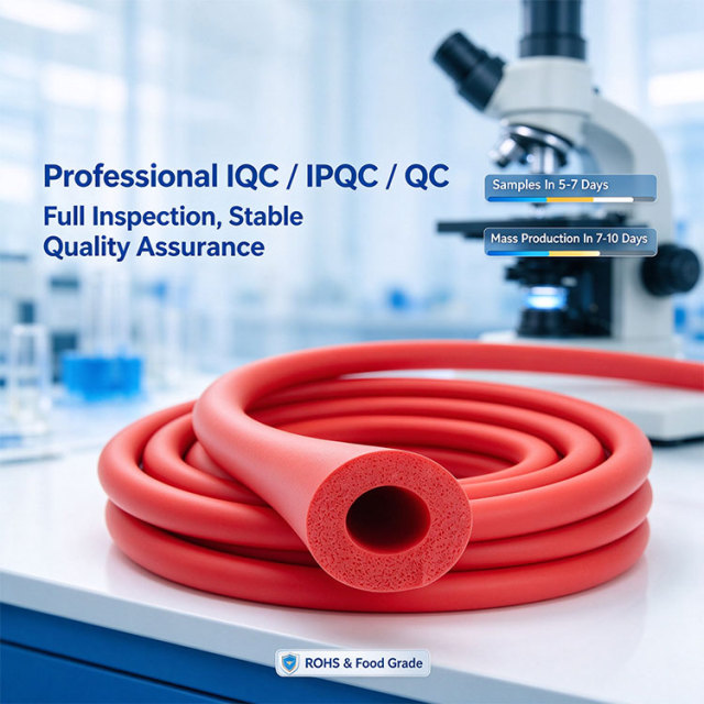 High Temperature Resistant Silicone Sponge Foam Tubing