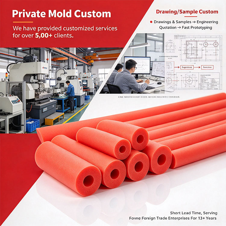 High Temperature Resistant Silicone Foam Sponge Tube